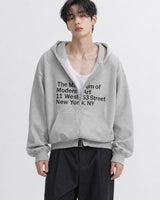 (UNISEX) Museum Bonded Hood Zip-Up