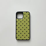 dot epoxy bumper case(yellow green)
