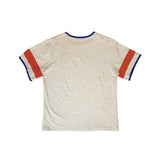 Square Print Ringer Tee (oatmeal)