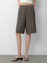 (PT-5651)WAIST STRING BURMUDA PANTS