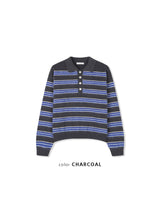 Sage Button Collar Knit