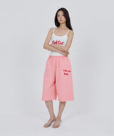 CONY CALL OUT BABY SWEAT SHORTS / PINK