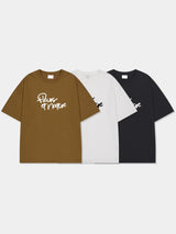 LMN フルールレタリングオーバー半袖Tシャツ (3 colors)