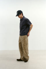 Overlap Pocket Camo Pants (Washed Beige)