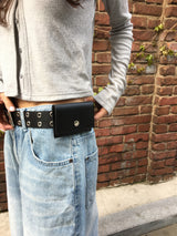Studded Wallet Belt