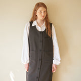Button Pocket One piece Grey