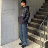 Basic denim pants (dark blue)