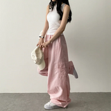 Roa Baslock Nylon Cargo Wide Pants