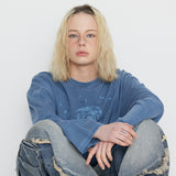 イントゥザギャラクシーピグメント長袖Tシャツ Light Blue