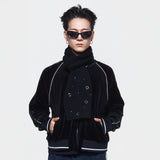 (DUC) Eyelet Stud Muffler Black