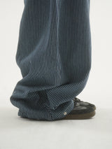 Grain stripe denim pants -2C