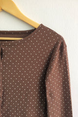 Round Pick Dot Cardigan