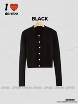 [SALE] Crop collar slim cardigan