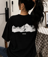 マウンテンシルエットオーバーフィットTシャツ - 4COLOR