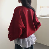 [MADE/6color] ポニー、Vネックのゆったりフィットトレーナー