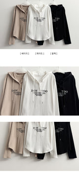 Nonned hem ラウンドレタリングフード