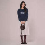 ハートミニニッティングバッグ (Deep Brown)