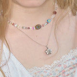 summer beads necklace multi