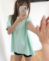 Poish Color Matching Roll-up Short Sleeve