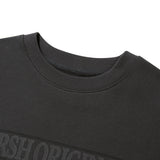 UNI WORDING LOGO スウェットTシャツ - CHARCOAL