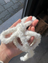 [Muffler Set/Wool Knit] Cozen Off-Shoulder Loose Fit Tie Knit