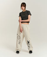 SUNMARK SWEAT PANTS (OATMEAL)