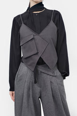 Ronane String Pocket Unbalanced Vest