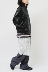 El Collarless Leather Jacket