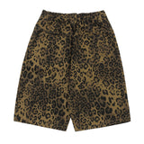 Leopard Tuck Bermuda [BROWN]