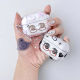 【MADE】 Megane Girl AirPods Case – Black (Sticker Included)