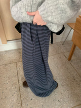 Kikam Stripe Banding Wide Brushed Pants