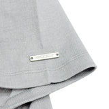 CUBIC WOMEN'S TIE SHORT SLEEVE T-SHIRT_LIGHT GRAY