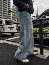 Obside doubleback denim pants