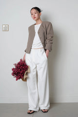 Wide string Sweat Pants_Ivory