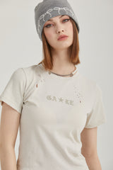 ウォッシングクラックtシャツ
