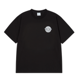 25SS ADLV サターンロゴ半袖Tシャツ ブラック