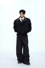 Colorblock Utility Pocket Zip Jacket