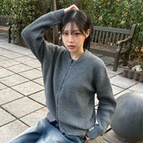 Usual 2way Knit Zip-up - 2COLOR