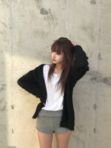 モヘアカーディガン