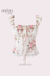 Flora Lace Bustier Blouse