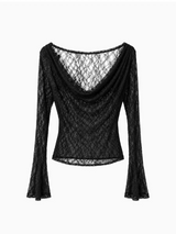カウルネック レーストップス (BLACK)