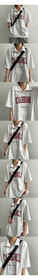 ファレルロングカラー半袖Tシャツ
