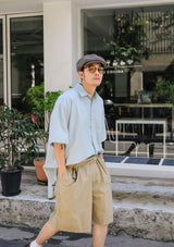 WIT LOOSE HALF SHIRT