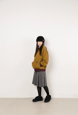 Twister Star Pocket Stripe Hoodie Zip-up - Mustard  