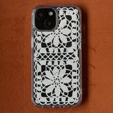 SUMMER CROCHET HARD JELL CASE _ SQUARE