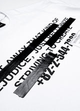 BBD ヒッデンスローガン Tシャツ (ホワイト)