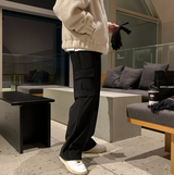 Wibird winter spandex brushed banding cargo pocket wide underwear