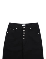 Pinter button fly curved cotton pants