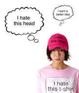 アイヘイトディスヘッドメッシュキャップ (HOT PINK)