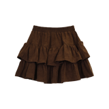 BASIC TIERED CORDU SKIRT